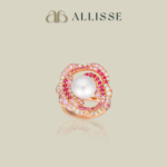 Paspaley pearl, diamonds, and pink sapphire Ring